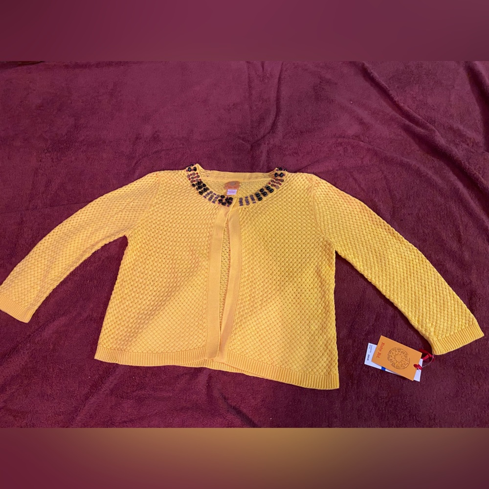 Women’s Ruby Rd. Sunflower Yellow Knit Cardigan | XL | NWT